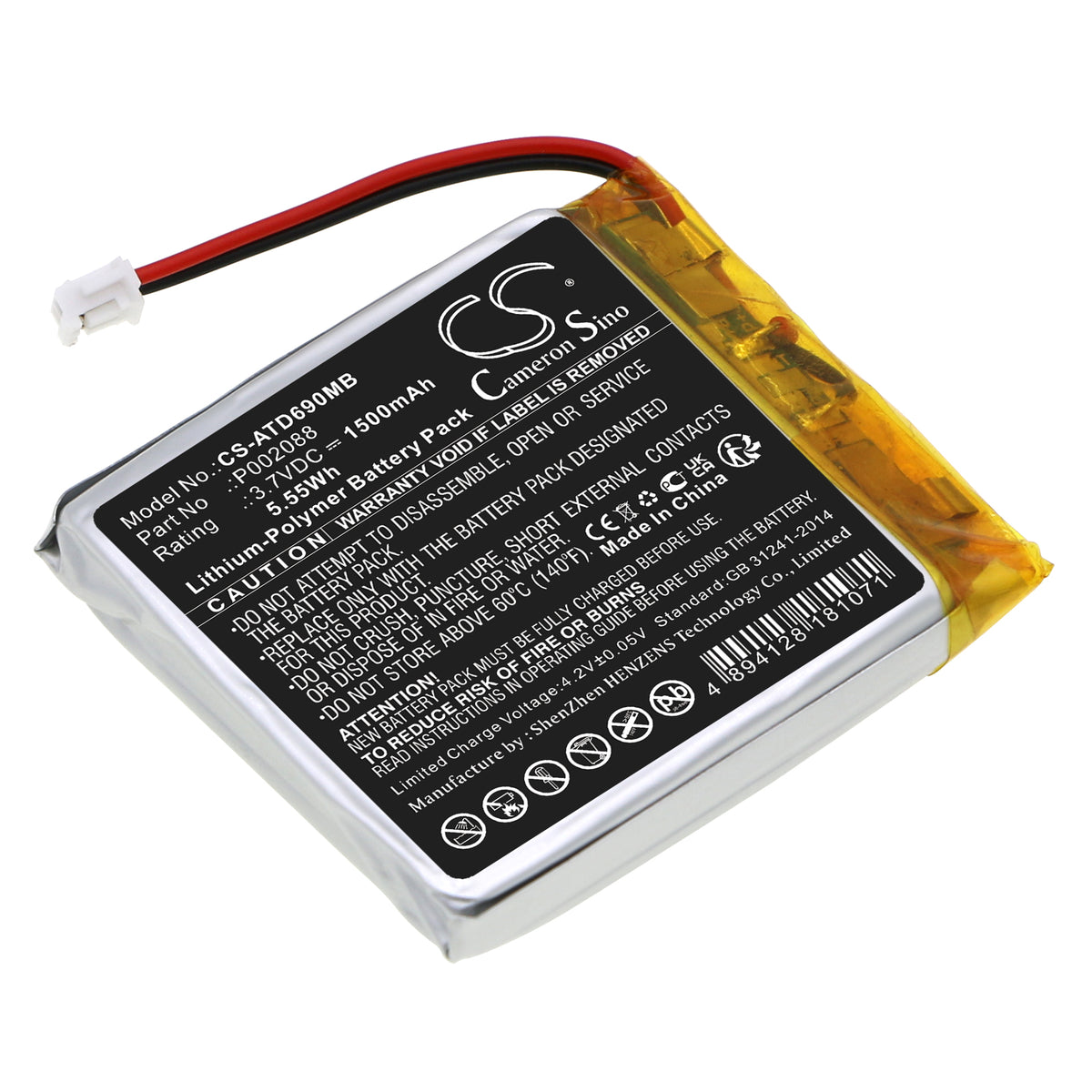Ersatzakku Alecto DVM-69 – 1500 mAh