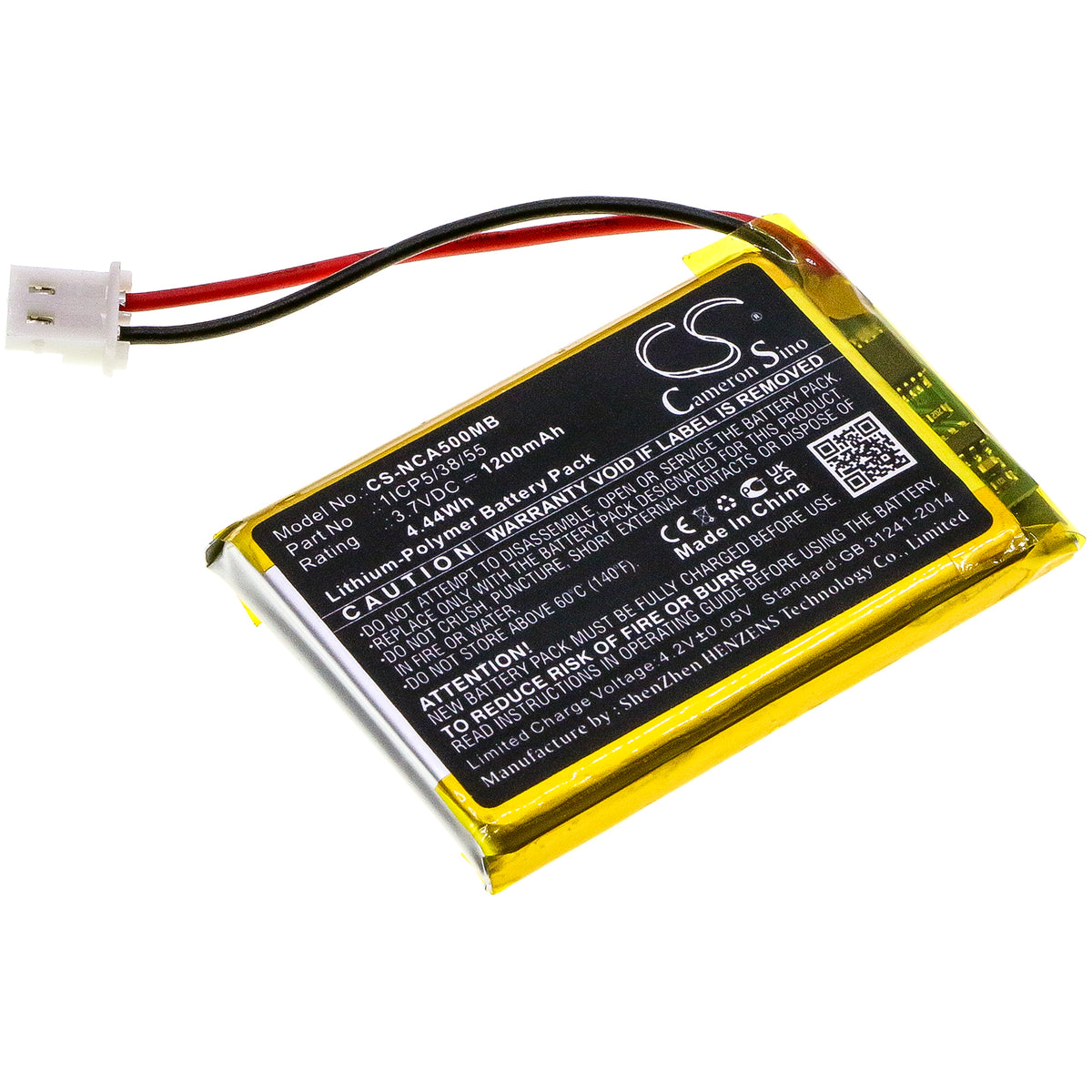 Ersatzakku NUK Eco Control Audio 500 und 530D+ – 1200 mAh