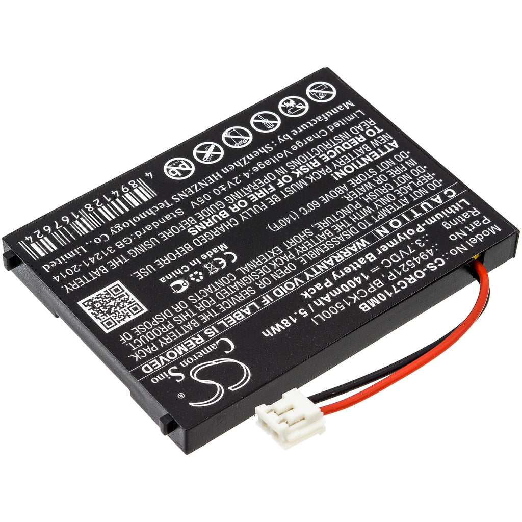 Ersatzakku CS-ORC710MB für Audioline Watch & Care – Rückseite